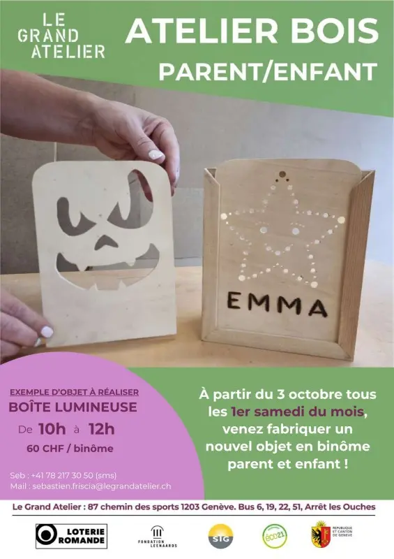 Parent-Child Workshop at the Grand Atelier: woodworking objects, every first Saturday of the month — photo 1