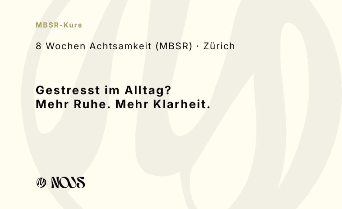 Weniger Stress, mehr Ruhe – MBSR-Achtsamkeitskurs in Zürich — photo 1