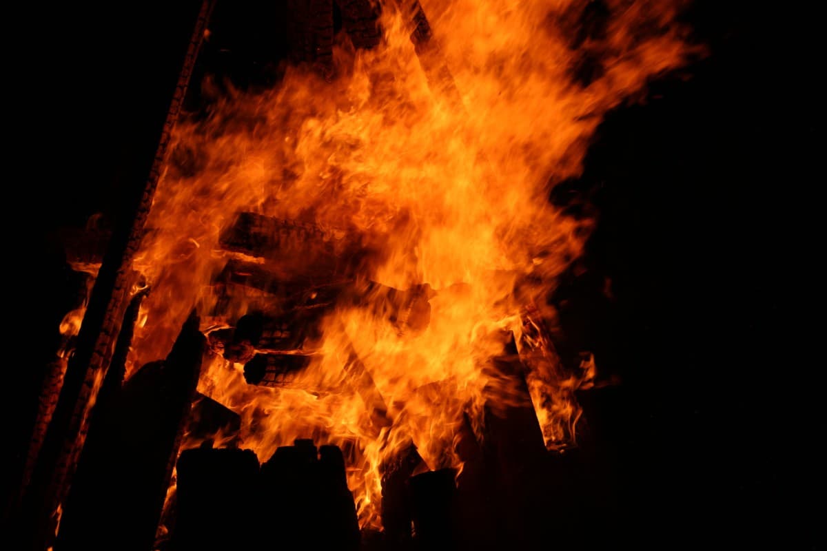 Winter fire Grimmialp — photo 1