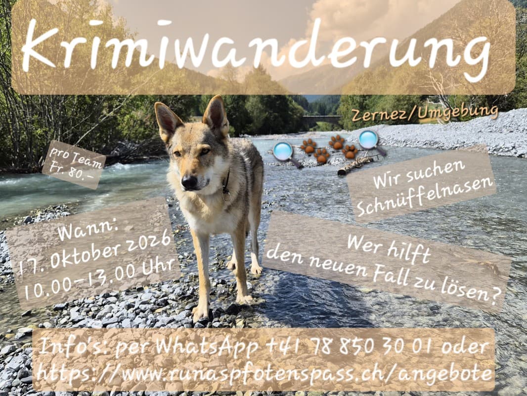 Krimiwanderung "SOKO Wuff" Runa's PfotenSpass — photo 1