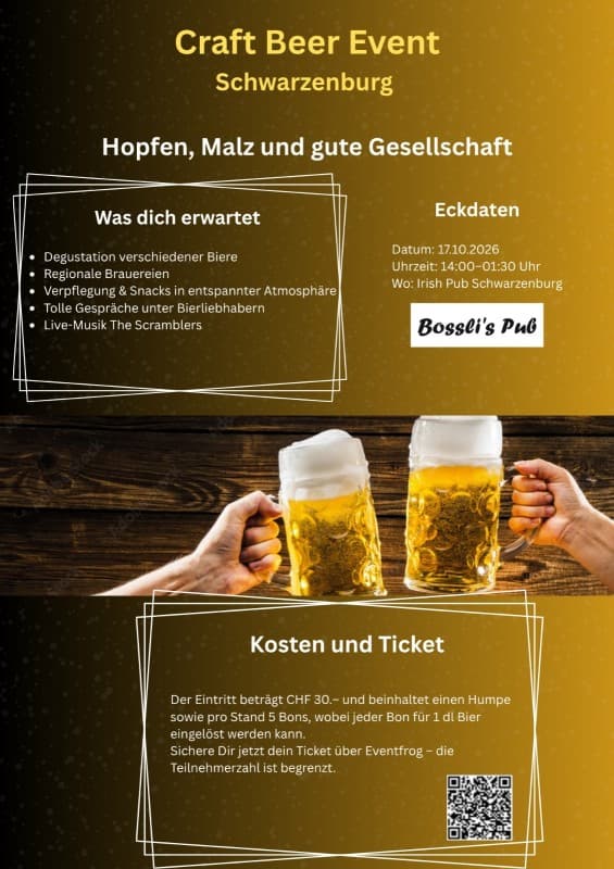 🚨 Craft Beer Event at Bosslis Pub Schwarzenburg 🍺 — photo 1