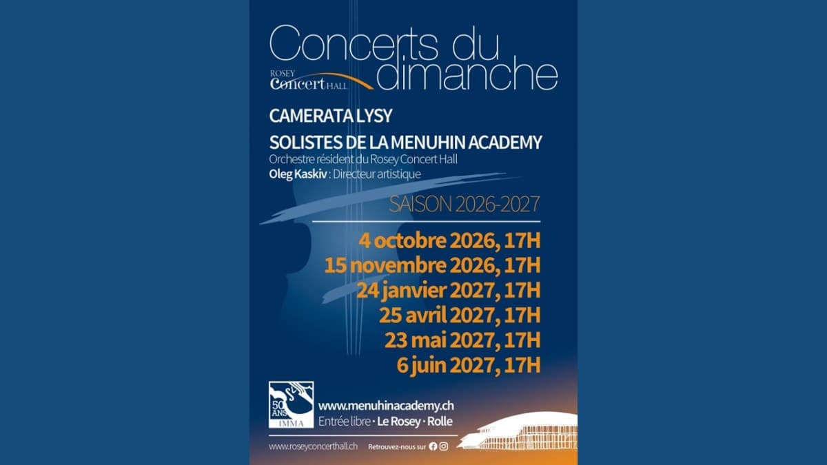 Les Concerts du dimanche - Menuhin Academy at Rosey Concert Hall — photo 1