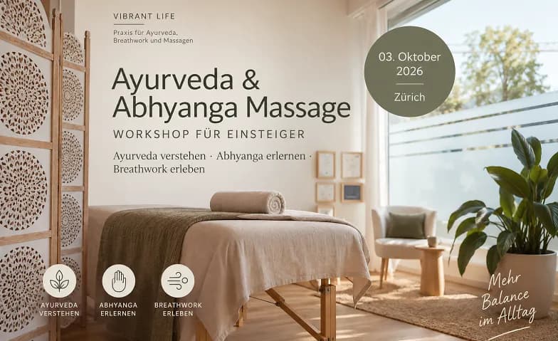 Ayurveda verstehen · Abhyanga erlernen · Breathwork erleben — photo 1