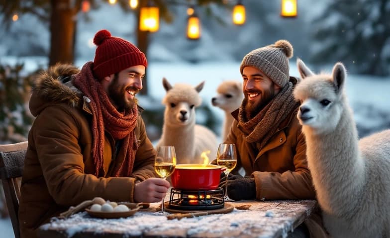Fondue inmitten Alpakas — photo 1