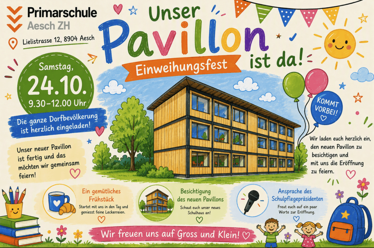 Invitation to the opening of our new school pavilion — photo 1