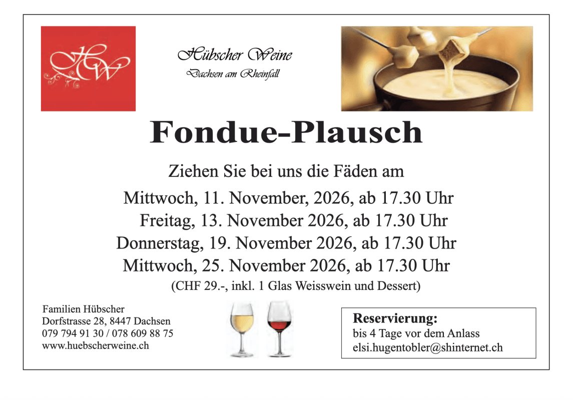 Fondue Gathering at Hübscher Weine — photo 1