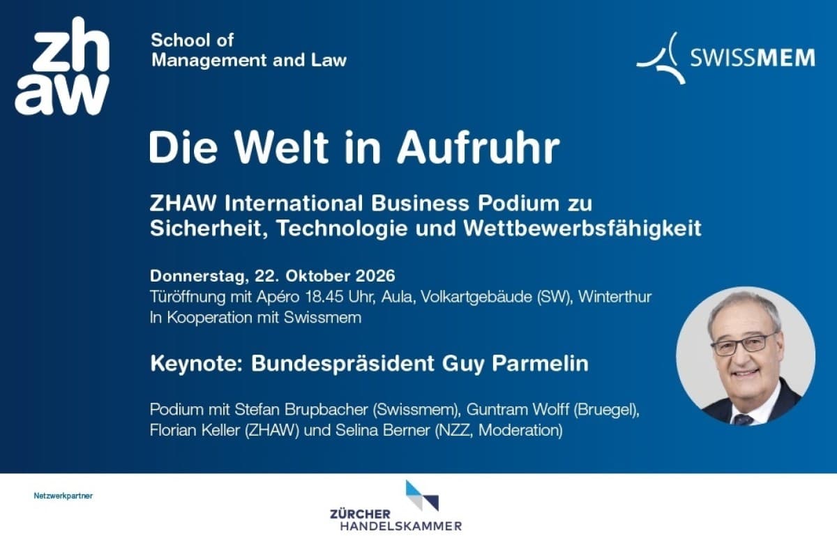 ZHAW International Business Podium: The World in Turmoil — photo 1
