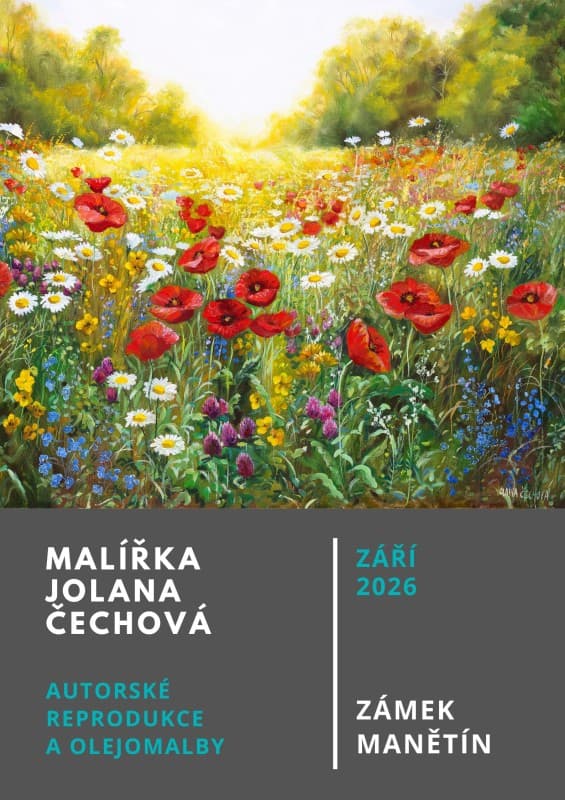 Malířka Jolana Čechována na zámku v Manětíně — photo 1