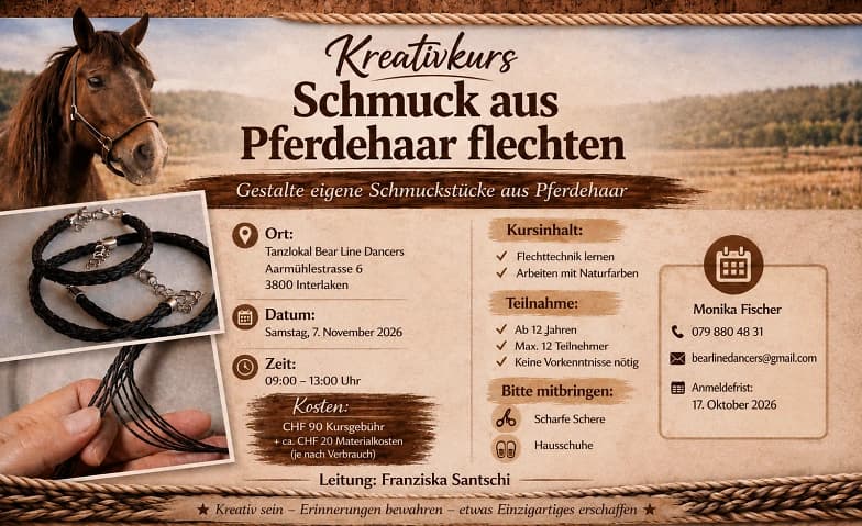 Schmuck aus Pferdehaar flechten — photo 1