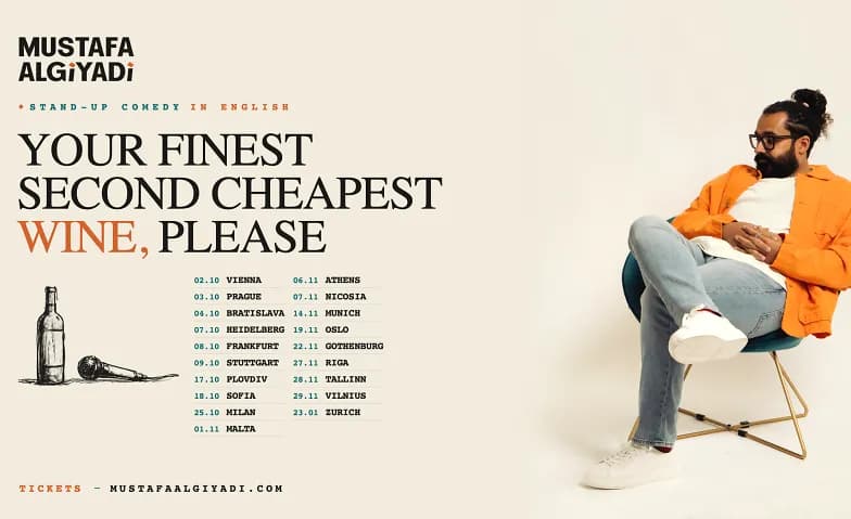 Your Finest Second Cheapest Wine Please • Comedy in English — photo 1