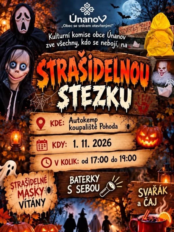 Strašidelná stezka v Únanově — photo 1