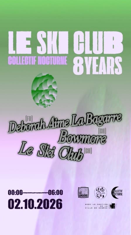 LE SKI CLUB 8 YEARS x Collectif Nocturne — photo 1