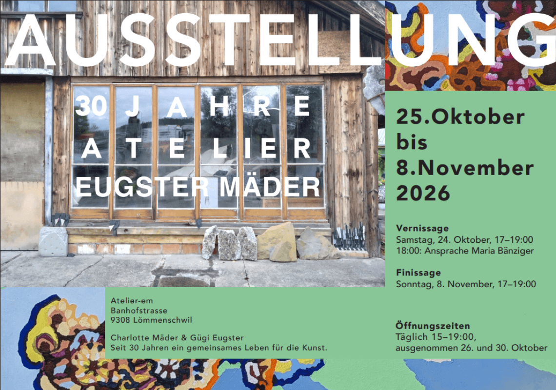 Exhibition 30 Years of Atelier Eugster Mäder — photo 1