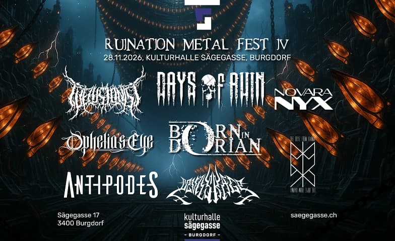 Ruination Metal Fest 4 - Kulturhalle Sägegasse in Burgdorf — photo 1