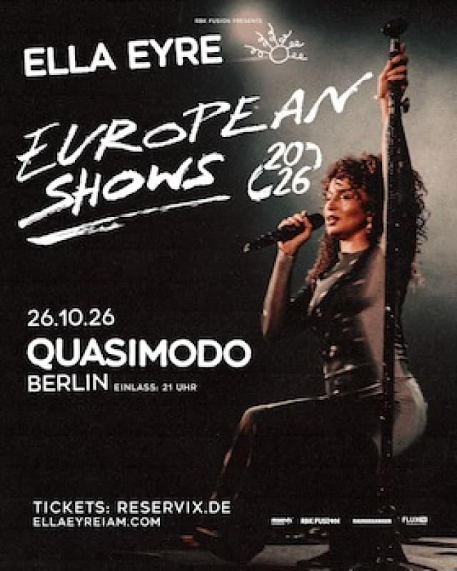 Ella Eyre - European Shows 2026 — photo 1