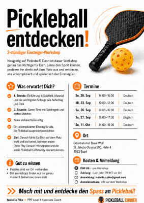 Discover Pickleball! 2-hour Beginner Workshop in Basel — photo 1