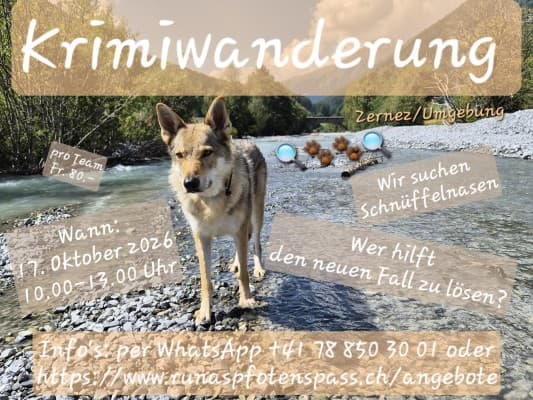 Krimiwanderung "SOKO Wuff" Runa's PfotenSpass — photo 1