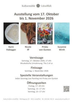 Exhibition with Karin Habegger, Nicole Iff, Priska von Gunten, and Susanne Wirth — photo 1
