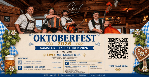 SHED Oktoberfest 2026 – live mit der Koitaboch-Musi — photo 1