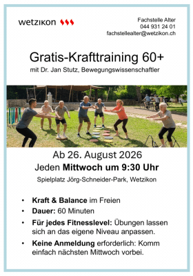 Free Strength Training 60+ from Wednesday, August 26, 2026 — photo 1