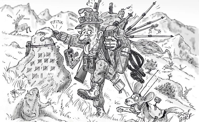 Jagdlust auf gute Laune – Cartoons von Rolf Giger — photo 1