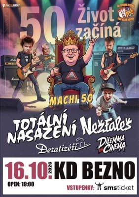 MACHI 50 - concert Totální nasazení, Nežfaleš and others — photo 1
