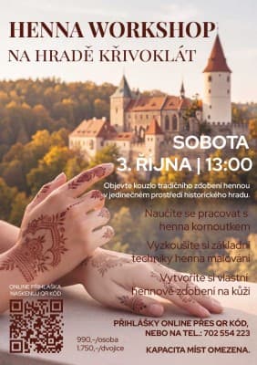 Henna Workshop at Křivoklát Castle — photo 1