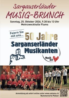 50 Years SARGANSERLÄNDER MUSIKANTEN - Sarganserländer Musig-Brunch — photo 1
